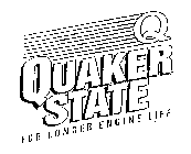 Q QUAKER STATE FOR LONGER ENGINE LIFE
