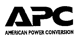 APC AMERICAN POWER CONVERSION