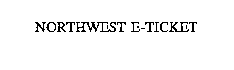 NORTHWEST E-TICKET