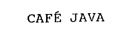 CAFE JAVA