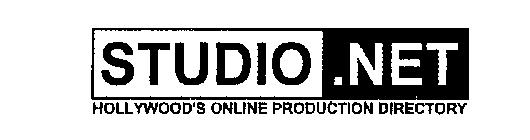 STUDIO .NET HOLLYWOOD'S ONLINE PRODUCTION DIRECTORY
