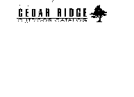 CEDAR RIDGE OUTDOOR CATALOG