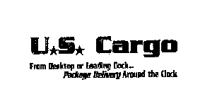 U.S. CARGO FROM DESKTOP OR LOADING DOCK... PACKAGE DELIVERY AROUND THE CLOCK
