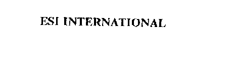 ESI INTERNATIONAL