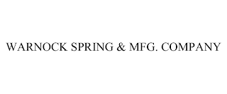 WARNOCK SPRING & MFG. COMPANY