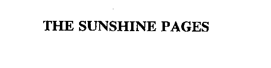 THE SUNSHINE PAGES