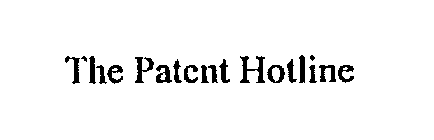 THE PATENT HOTLINE