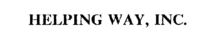 HELPING WAY, INC.