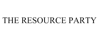 THE RESOURCE PARTY