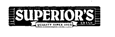 SUPERIOR'S BRAND QUALITY SINCE 1933
