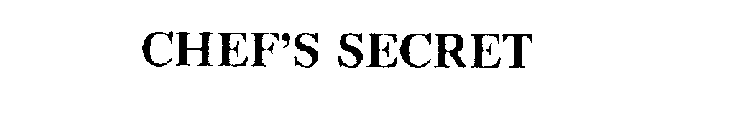 CHEF'S SECRET