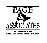 PAGE & ASSOCIATES THE PREMIER LAW FIRM IN THE GOLF, CLUB & RESORT INDUSTRY
