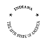 INDIANA THE 19TH STATE OF AMERICA