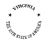 VIRGINIA THE 10TH STATE OF AMERICA
