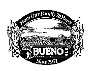 FROM OUR FAMILY TO YOURS BUENO SINCE 1951