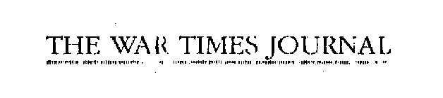 THE WAR TIMES JOURNAL