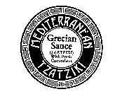 MEDITERRANEAN TZATZIKI GRECIAN SAUCE (TZATZIKI) WITH FRESH CUCUMBERS