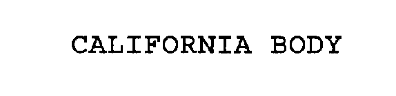 CALIFORNIA BODY