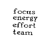 FOCUS ENERGY EFFORT TEAM