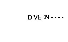 DIVE IN ----