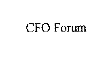 CFO FORUM