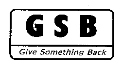 GSB GIVE SOMETHING BACK