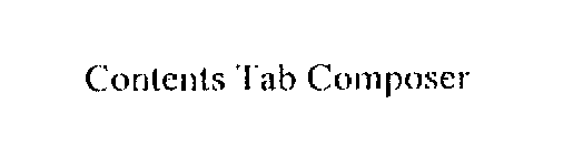 CONTENTS TAB COMPOSER