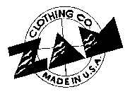 ZAM CLOTHING CO. MADE IN U.S.A.