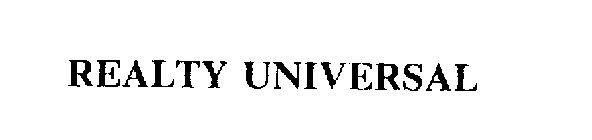 REALTY UNIVERSAL