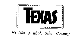 TEXAS IT'S LIKE A WHOLE OTHER COUNTRY.