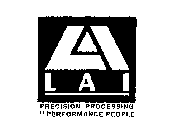 LAI PRECISION PROCESSING BY PERFORMANCE PEOPLE