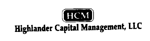 HCM HIGHLANDER CAPITAL MANAGEMENT, LLC
