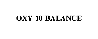 OXY 10 BALANCE
