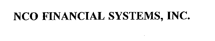 NCO FINANCIAL SYSTEMS, INC.