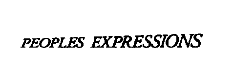 PEOPLES EXPRESSIONS
