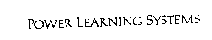 POWER LEARNING SYSTEMS