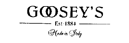 GOOSEY'S EST. 1884 MADE IN ITALY