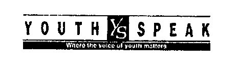 YOUTH YS SPEAK WHERE THE VOICE OF YOUTH MATTERS
