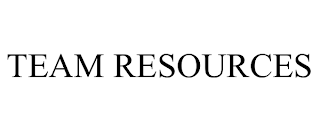 TEAM RESOURCES