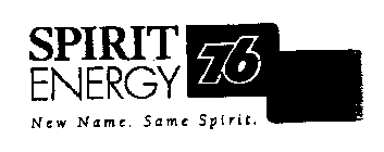 SPIRIT ENERGY 76 NEW NAME. SAME SPIRIT.