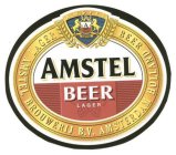AMSTEL A AMSTEL AMSTEL BEER LAGER LAGER BEER AMSTEL BROUWERIJ B.V. AMSTERDAM HOLLAND