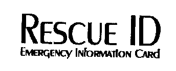 RESCUE ID EMERGENCY INFORMATION CARD