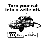 TURN YOUR RAT INTO A WRITE-OFF. RM RESCUE MISSION