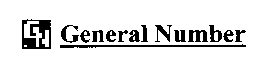 GN GENERAL NUMBER