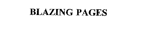 BLAZING PAGES