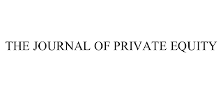 THE JOURNAL OF PRIVATE EQUITY