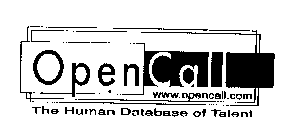 OPEN CALL WWW.OPENCALL.COM THE HUMAN DATABASE OF TALENT