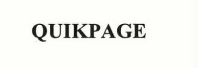 QUIKPAGE