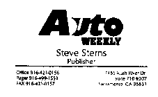 AUTO WEEKLY STEVE STERNS PUBLISHER