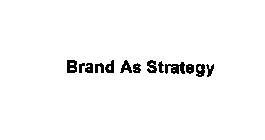 BRAND AS STRATEGY